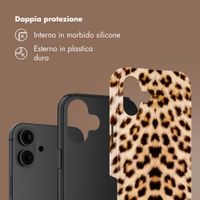 Selencia Cover Posteriore Vivid Apple iPhone 16 - Wild Leo