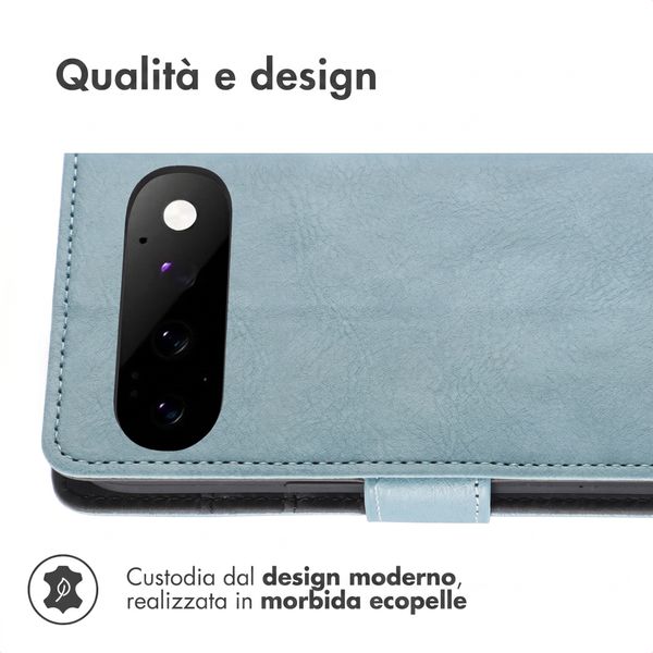 imoshion Cover a libro di Lusso Google Pixel 11 Pro - Azzurro