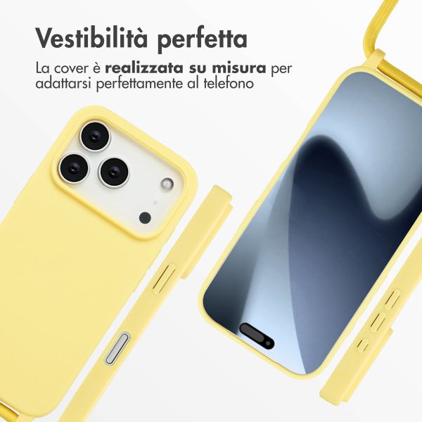 imoshion Cover in Silicone con Cordino Apple iPhone 17 Pro - Giallo