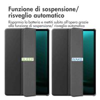 imoshion Cover a libro Trifold Samsung Galaxy Tab S10 Plus / Tab S9 FE Plus / Tab S9 Plus - Nero