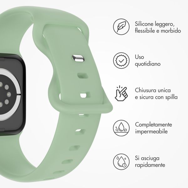imoshion Cinturino in silicone⁺ Apple Watch | 44/45/46/49 mm - Taglia M/L - Pistachio