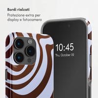 Selencia Cover Posteriore Vivid Apple iPhone 15 Pro - Dream Swirl Chocolate