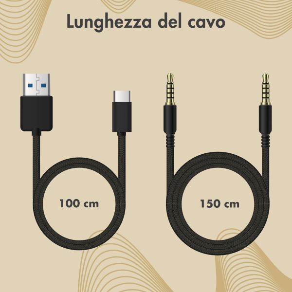 imoshion Special Edition - Cuffie wireless per bambini LED Light - Limitatore di Decibel - con cavo AUX - Leopardo