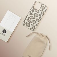 Selencia Cover Sabi Stampa pantera con MagSafe Apple iPhone 15 Pro Max - Soft Ivory