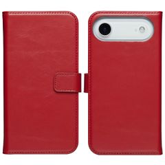 Selencia Cover a libro in vera pelle Apple iPhone Air - Rosso