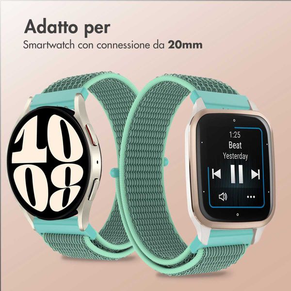 imoshion Cinturino in nylon  - Attacco universale 20 mm - Menta verde