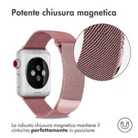 imoshion Cinturino milanese magnetico Apple Watch | 38/40/41/42 mm - Taglia S - Rosa