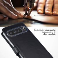 Selencia Cover a libro in vera pelle Google Pixel 9 Pro XL - Nero