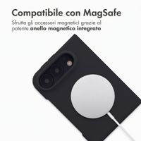 Accezz Cover in silicone liquido con MagSafe Apple iPhone Duo - Nero