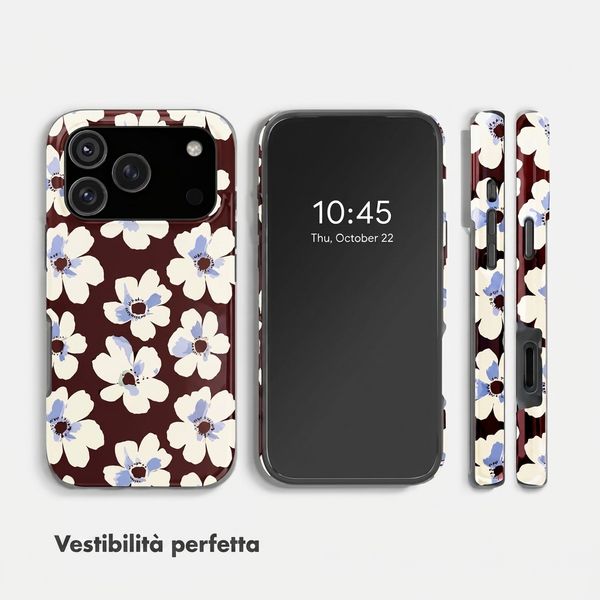 Selencia Cover Posteriore Vivid Apple iPhone 18 Pro Max / 17 Pro Max - Choco Flower Pop