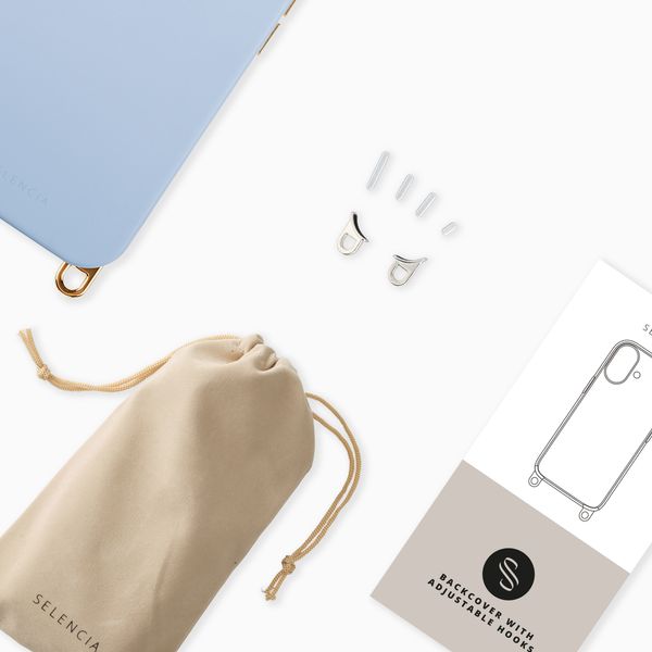 Selencia Cover posteriore Rivièra con MagSafe con ganci rimovibili Samsung Galaxy A37 (5G) - Powder Blue