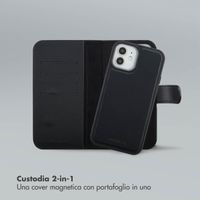 Selencia Libreria rimovibile Olyn con MagSafe Apple iPhone 12 (Pro) - Nero