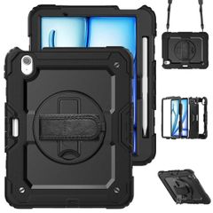 Accezz Cover Posteriore Resistente con tracolla Apple iPad Air 11 pollici (2026) M4 / (2025) M3 / (2024) M2 - Nero