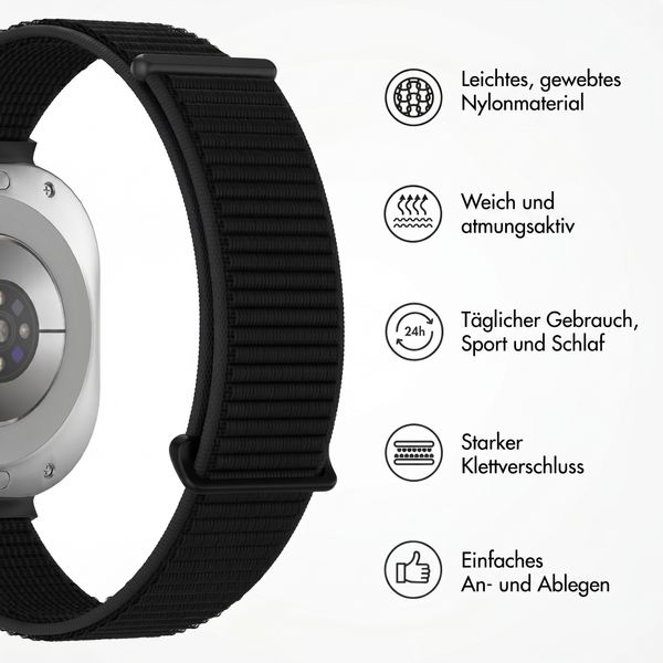 imoshion Nylon bandje Samsung Galaxy Watch Ultra (2024/2025) - Zwart