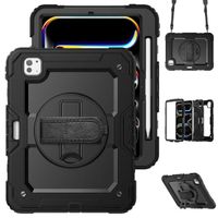 Accezz Cover Posteriore Resistente con tracolla Apple iPad Pro 11 (2025) M5 / (2024) M4 - Nero