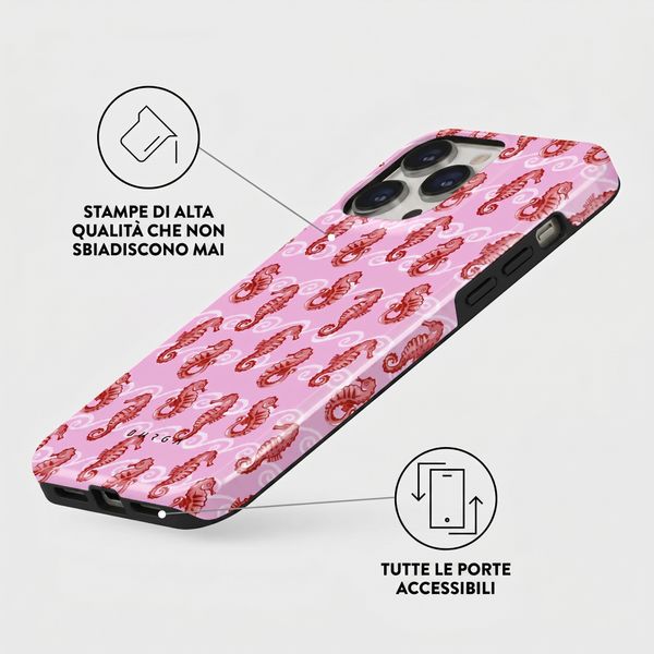 Burga Cover Posteriore Resistente con MagSafe Apple iPhone 13 Pro - Coral Reef