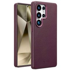 Accezz Cover in Pelle con MagSafe Samsung Galaxy S25 Ultra - Heath Purple
