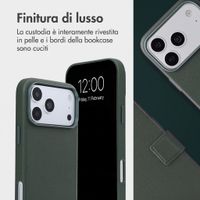 Accezz Cover in pelle 2 in 1 con MagSafe Apple iPhone 18 Pro / 17 Pro - Cedar Green