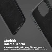 Accezz Cover in pelle 2 in 1 con MagSafe Apple iPhone 15 Pro Max - Onyx Black