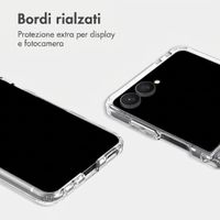 Accezz Cover Posteriore Xtreme ad Alta Protezione Samsung Galaxy Z Flip 8 - Trasparente