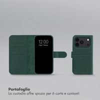 Accezz Cover a libro Edge rimovibile con MagSafe Apple iPhone 18 Pro / 17 Pro - Verde