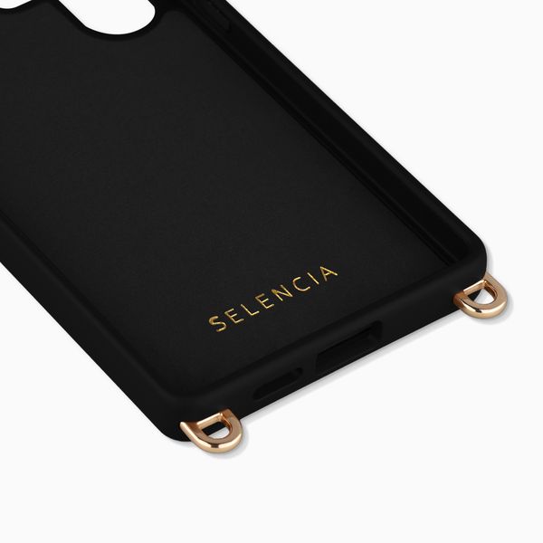 Selencia Cover posteriore Rivièra con MagSafe con ganci rimovibili Samsung Galaxy S25 Ultra - Velvet Black