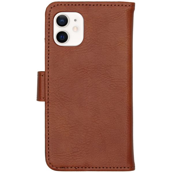 imoshion Cover a libro di Lusso Apple iPhone 12 Mini - Marrone