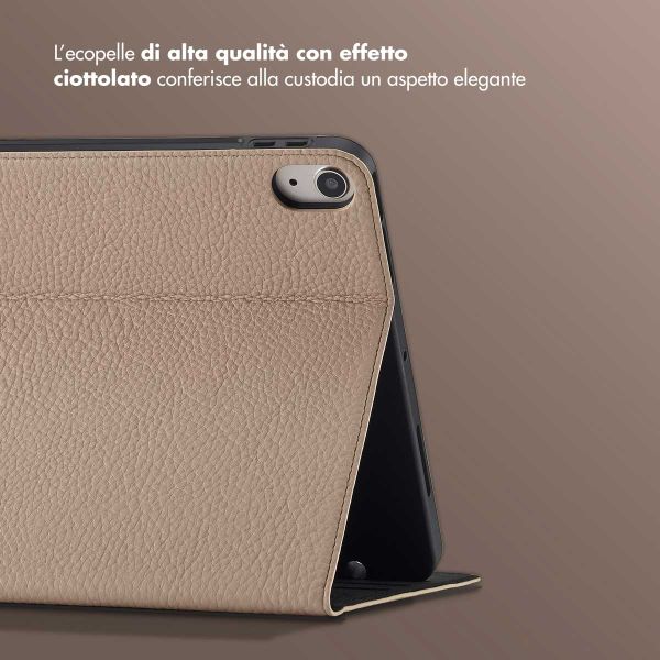 Selencia Cover Riva Apple iPad Air 11 pollici (2026) M4 / (2025) M3 / (2024) M2 / Air 5 (2022) / Air 4 (2020) - Beige
