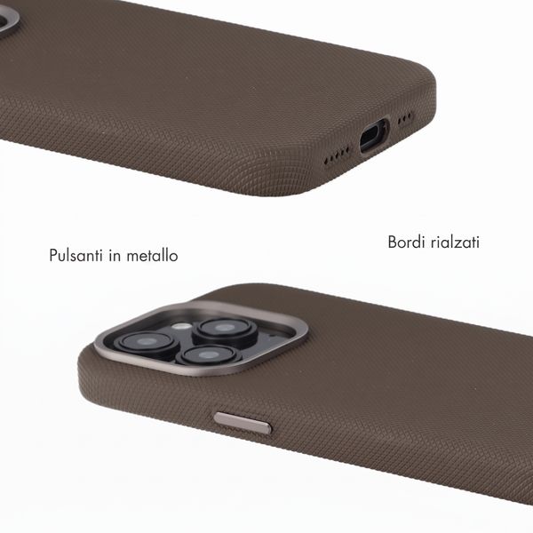 Accezz Cover Mesh con MagSafe Apple iPhone 15 Pro - Marrone