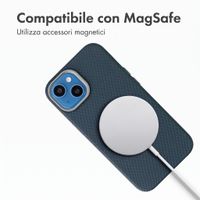 Accezz Cover Mesh con MagSafe Apple iPhone 14 / 13 - Blu scuro