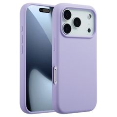Accezz Cover in silicone liquido con MagSafe Apple iPhone 17 Pro - Lavender Gray