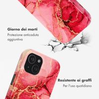 Selencia Cover posteriore Vivid con MagSafe Apple iPhone 15 - Rosy Marble