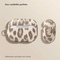 Selencia Cover Sabi stampa pantera  Apple Airpods Pro / Pro 2 - Soft Ivory