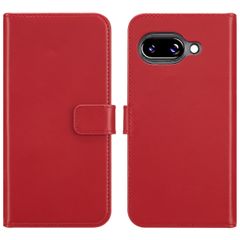 Selencia Cover a libro in vera pelle Google Pixel 9A - Rosso