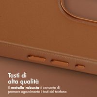 Accezz Cover in Pelle con MagSafe Apple iPhone 15 Pro Max - Sienna Brown