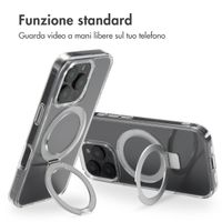 Accezz Cover con anello e supporto con MagSafe Apple iPhone 16 Pro - Trasparente