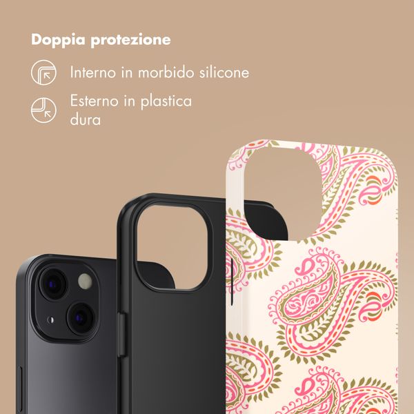 Selencia Cover Posteriore Vivid Apple iPhone 13 - Paisley Blush