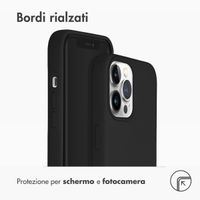 Accezz Cover in silicone liquido con MagSafe Apple iPhone 13 Pro Max - Nero