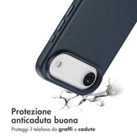 Accezz Cover in Pelle con MagSafe Apple iPhone Air - Nightfall Blue