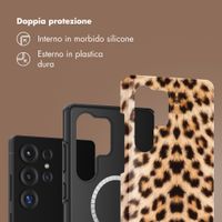 Selencia Cover posteriore Vivid con MagSafe Samsung Galaxy S25 Ultra - Wild Leo