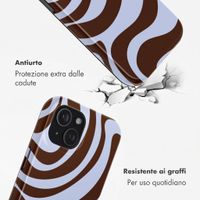 Selencia Cover posteriore Vivid con MagSafe Apple iPhone 15 - Dream Swirl Chocolate