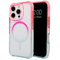 Selencia Cover MagSafe Gradient Apple iPhone 16 Pro - Rosa / Blu