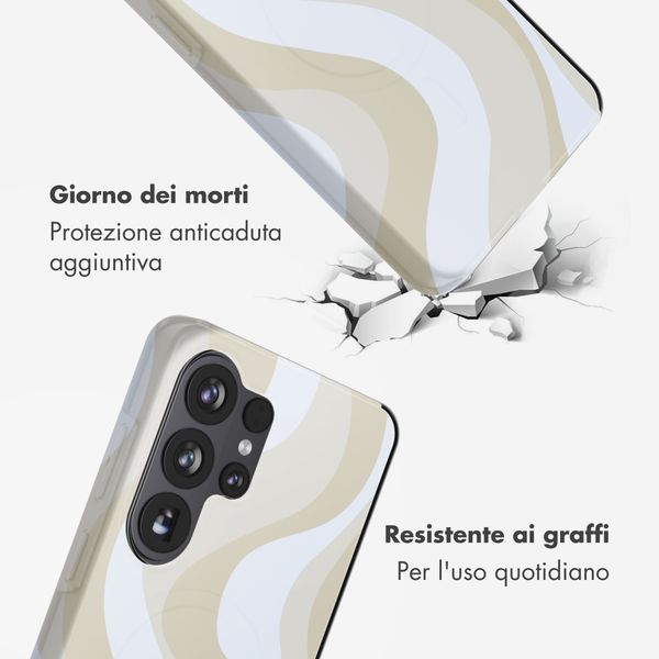 Selencia Cover Posteriore Vivid Samsung Galaxy S26 Ultra - Desert Waves Beige