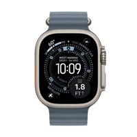 Apple Cinturino Ocean Apple Watch | 44/45/46/49 mm - Anchor Blue / Natural Titanium