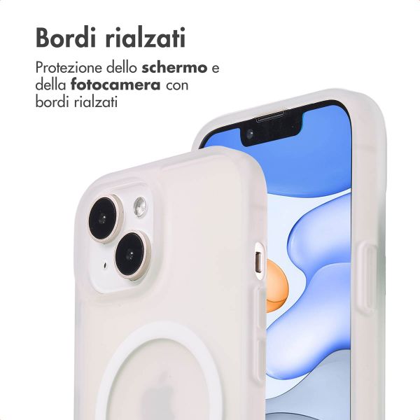 imoshion Cover posteriore Color Guard con MagSafe Apple iPhone 15 - Bianco