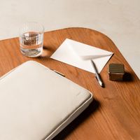 Accezz Custodia per laptop Leather con cerniera 13-14 pollici - Beige