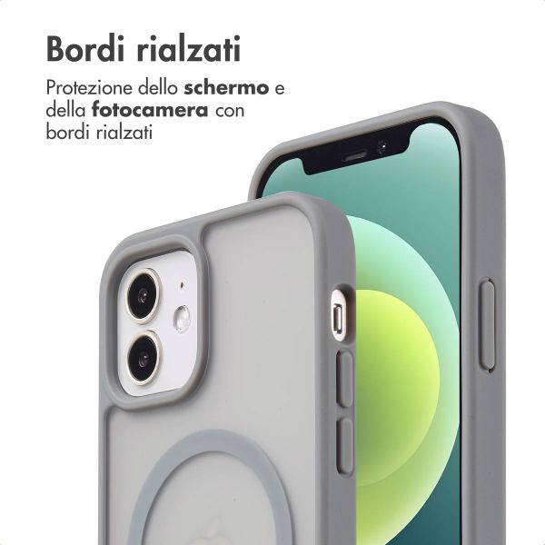 imoshion Cover posteriore Color Guard con MagSafe Apple iPhone 12 (Pro) - Grigio