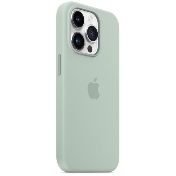 Apple Cover Posteriore in Silicone con MagSafe Apple iPhone 14 Pro - Succulent