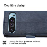 imoshion Cover a libro di Lusso Google Pixel 9 Pro XL - Blu scuro