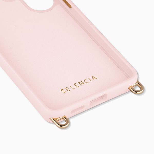 Selencia Cover posteriore Rivièra con MagSafe con ganci rimovibili Samsung Galaxy S25 Ultra - Sorbet Pink